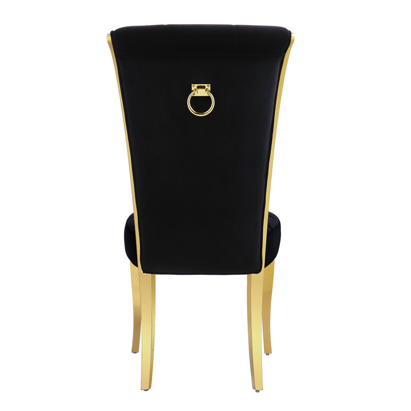 Chaise d'appoint en velours blanche Hrisula