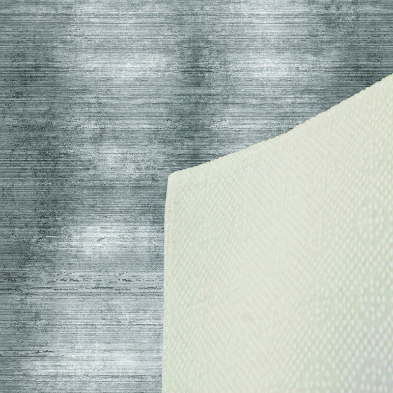 Tapis gris / blanc en polyester touffeté à la machine Gaware, Rectangle 2 pi 7 po x 3 pi 11 po
