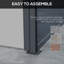 Outsunny Retractable Side Awning, Garden Privacy Screen Divider-109995506-109995508