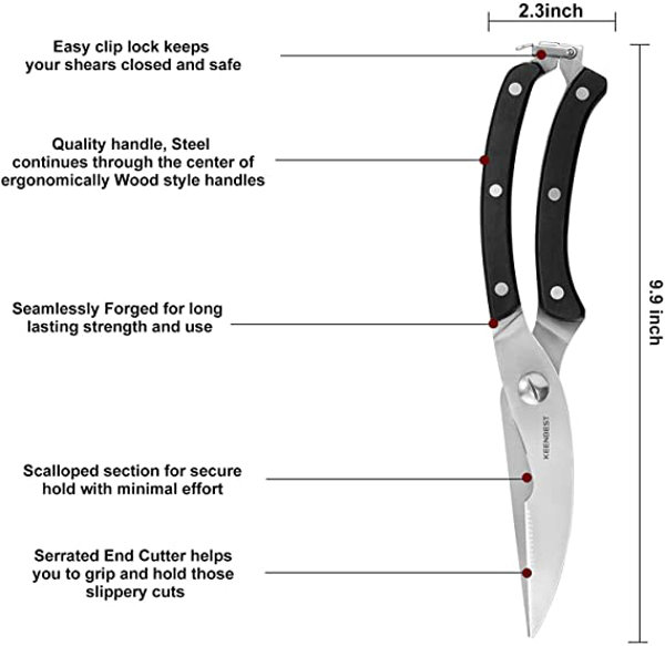 OXO 1072292 Good Grips 4 Stainless Steel Poultry Shears