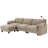 108" Modular Sectional Sofa, L-Shape with 31.5" Extra-Wide Seat Cushion, USB and Type-C Charger, Phone Holder and 2 Side Storage Pockets, Free Movement Ottoman, Striped Chenille-1470106013