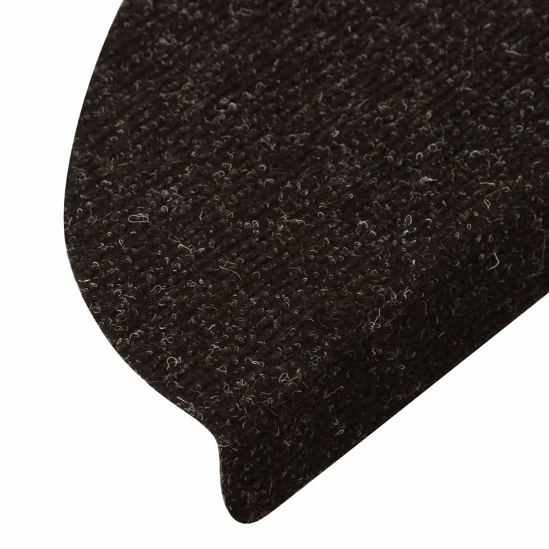 Llareli Stair Tread, Half-Round 17cm x 56cm, Anthracite