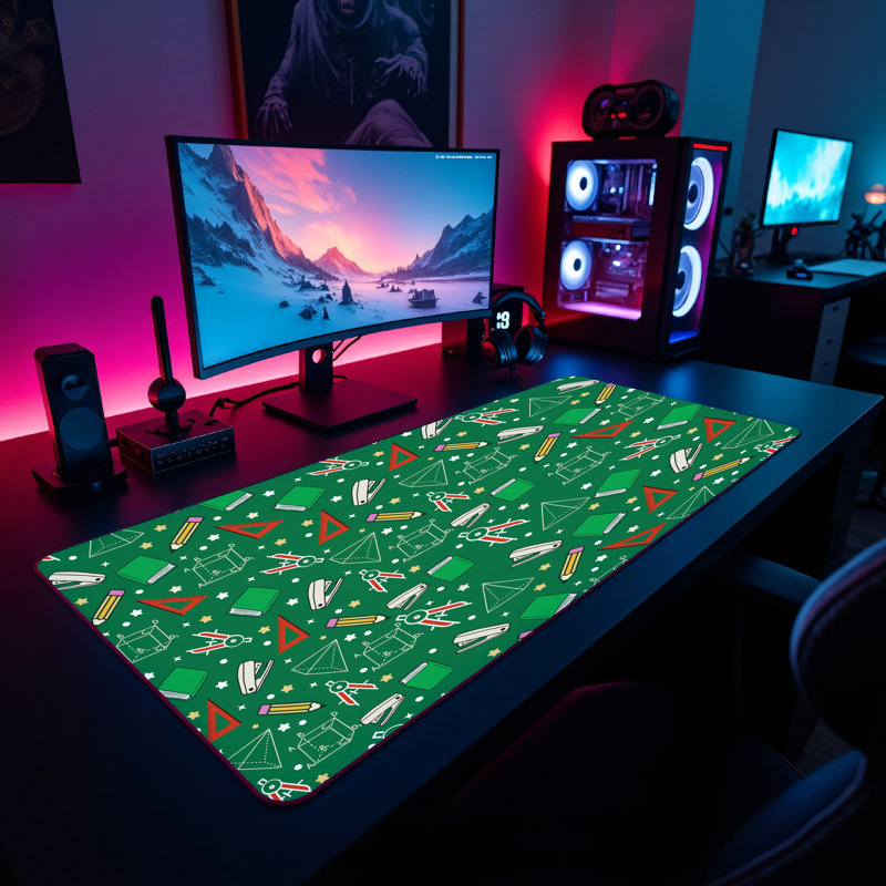 Polyester Desk Pad, 31.5x15.5