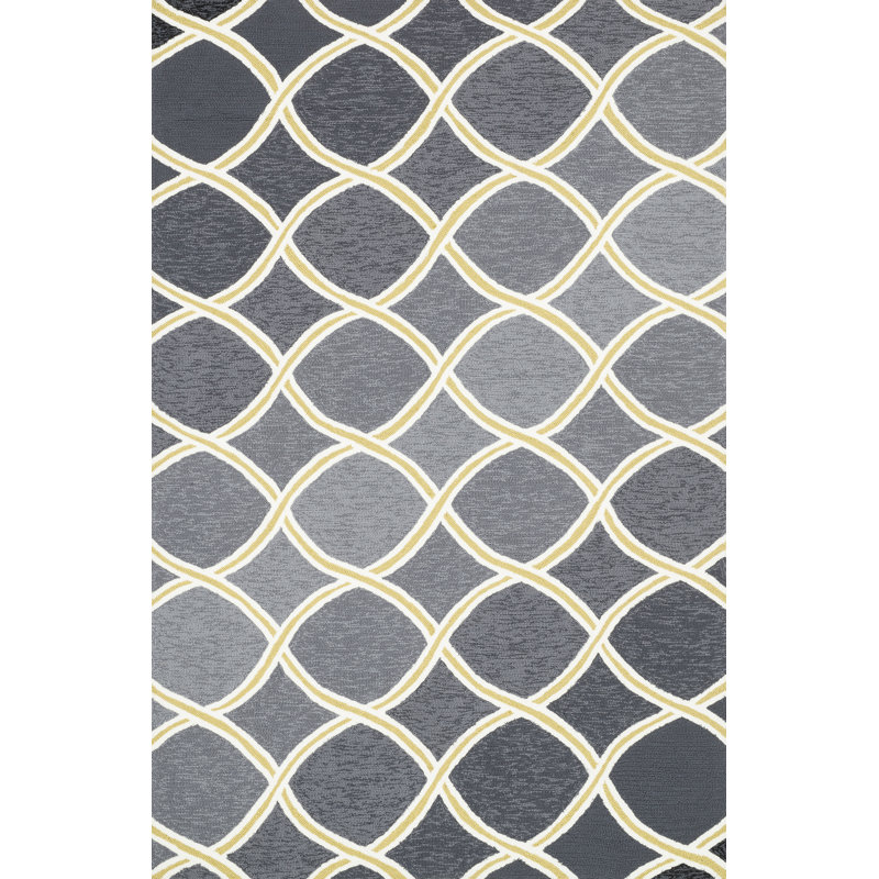 Rankin Geometric Indoor / Outdoor Rug, Rectangle 5' x 7'6"