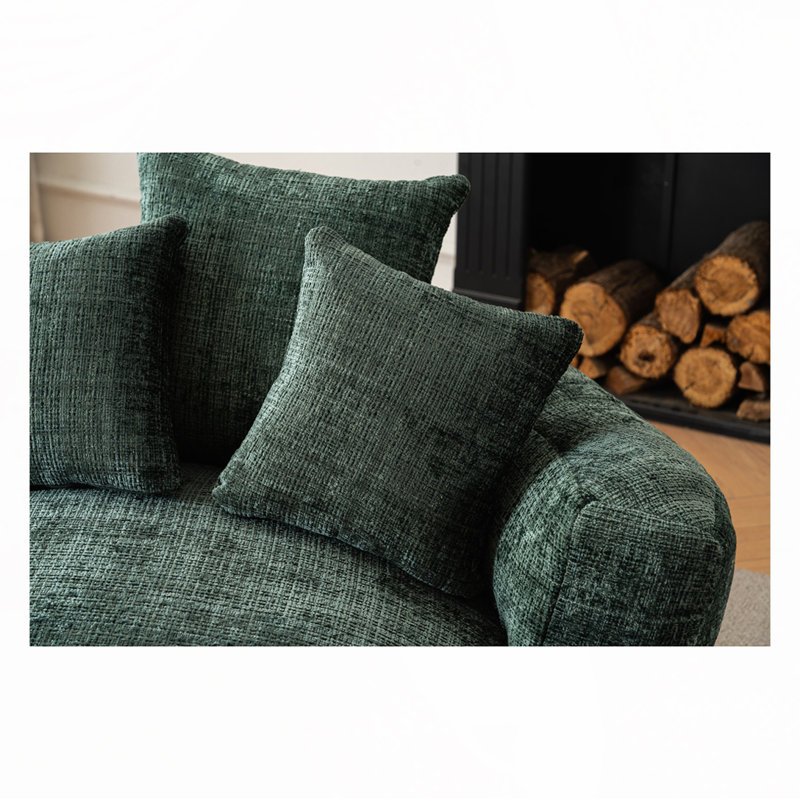 Fauteuil à billes Chenille, Chenille verte