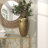 Aluminum Metal Brushed Decorative Gold Vase with Hammered Top-315101826