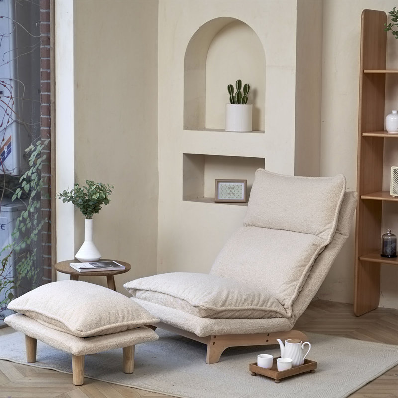 Foldable Lazy Sofa, White