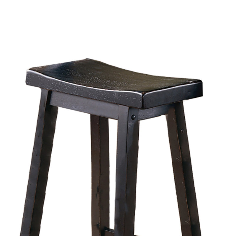 Justinian Counter Stool, Bar Stool (29” Seat Height), Black