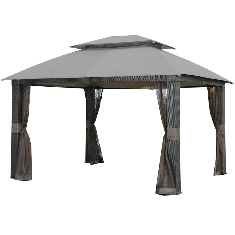 Revella Gazebo Replacement Canopy Top ONLY, Slate Gray, Riplock 350 Fabric