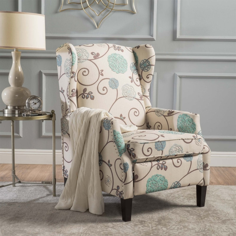  Aliosha Recliner Chair， Oversized Recliner ，Living Room Reclining Chairs ，Wingback Recliner ，Accent Recliner