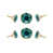 Turquoise/Golden selected