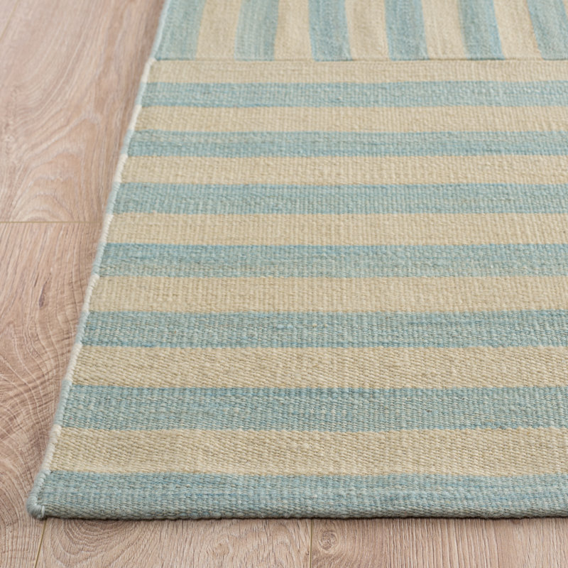 Ralph Lauren Canyon Stripe Patch Wool Striped Rug, Rectangle 10' x 14'