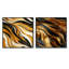Dorinda - Ensemble de 2 collages carrés abstraits-101860629-101860628