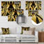 Décoration murale abstraite masque futuriste-87836684