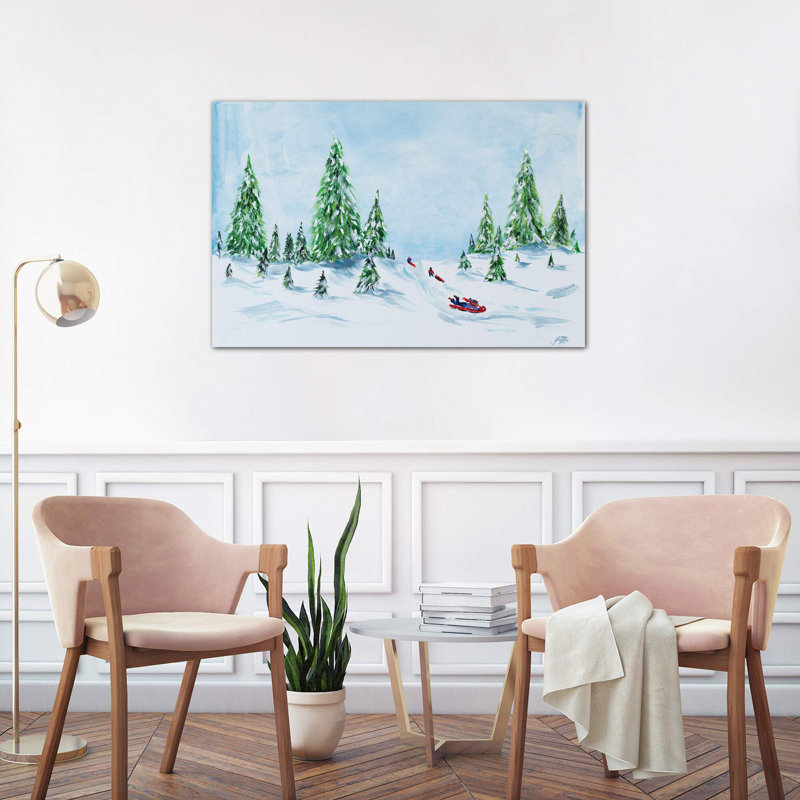 Winter Fun II by Julie Derice - Painting on Canvas, 66.04 cm H x 45.72 cm W x 1.91 cm D, Wrapped Canvas