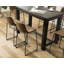 Telsha 6 - Person Solid Wood Top Four Leg Dining Set-1539110064