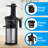 moRollio Cold Press Juicer; Powerful 200W Slow Masticating Juicer Machine