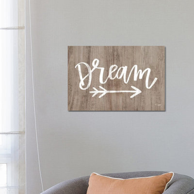 Dream 1 Piece Wrapped Canvas Wall Art