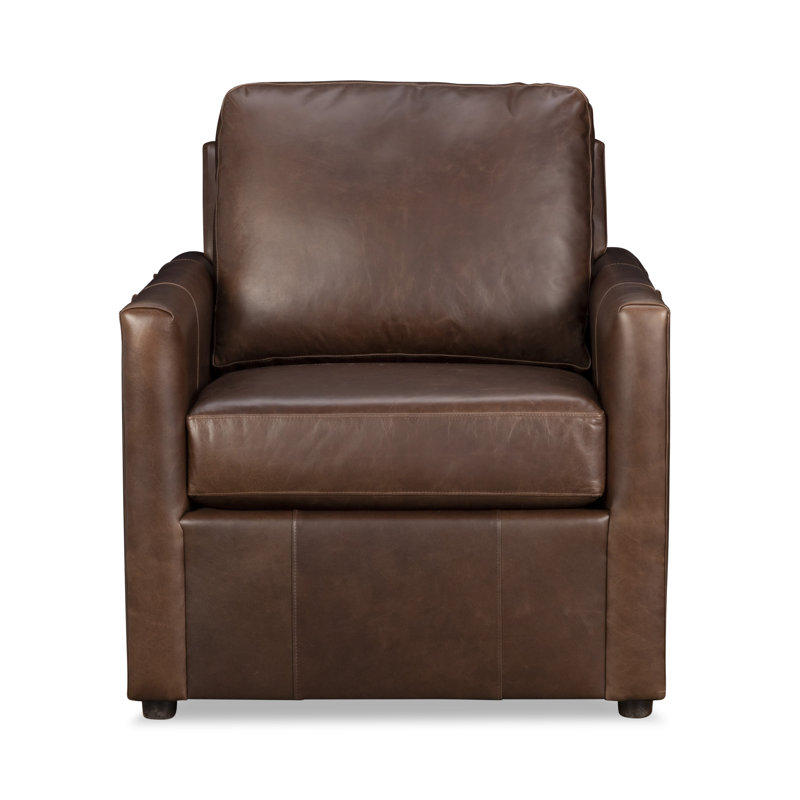 Fauteuil Savannah, Cuir véritable Bistro Rustic