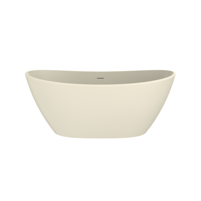 Baignoire de trempage autoportante crème 61 po