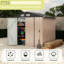 Outdoor Metal Sheds 6x8ft, Outdoor Storage Shed Metal Garden Tool Shed for Backyard, Utility Sheds Buildings with Air Vent