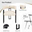 48cm H Upholstered Metal Armchair in Beige-350187278