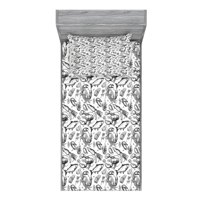 Microfiber Sheet Set, Twin XL Sheet Set with Fitted Sheet