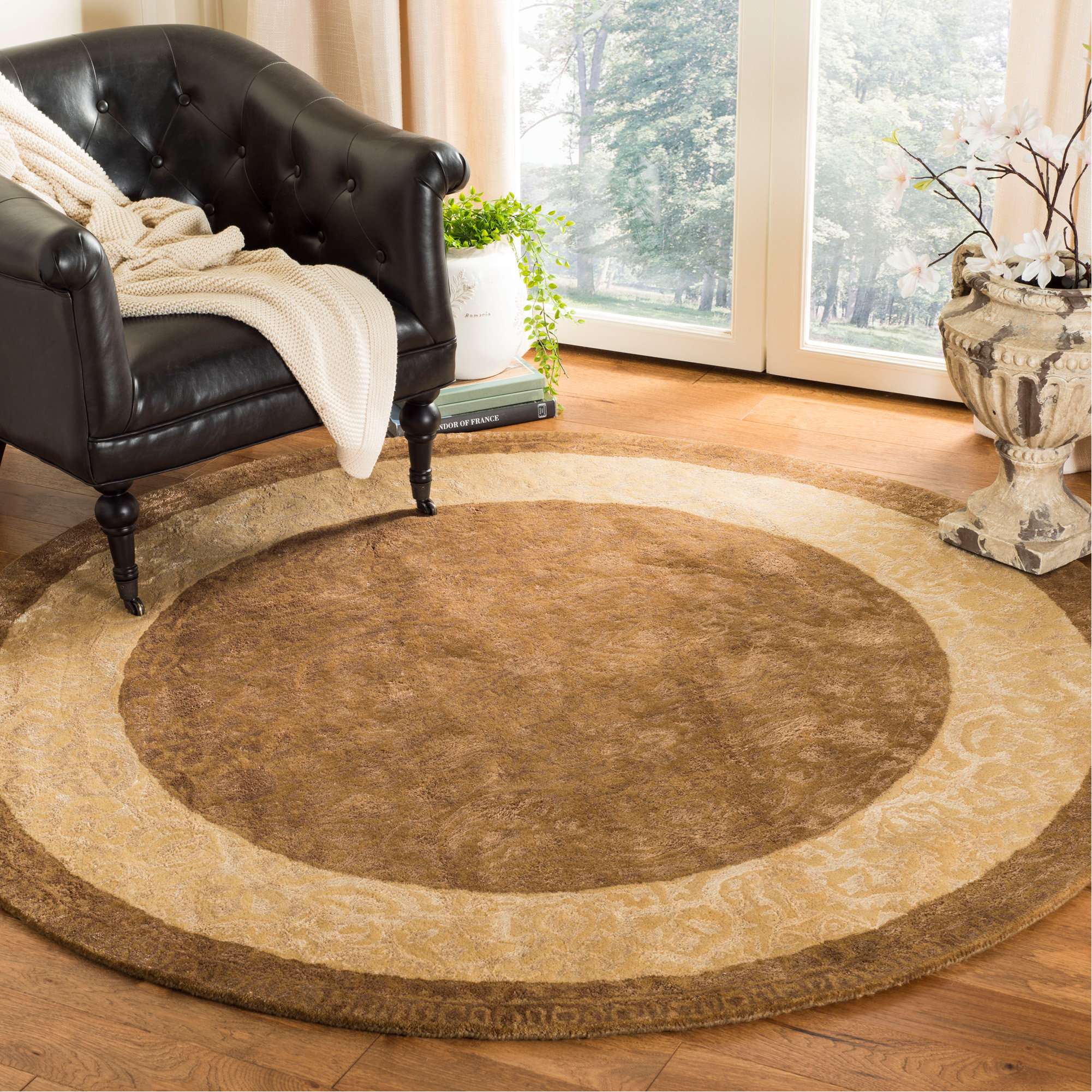 Charlton Home® Braxtan Silk Road Hand Tufted Wool And Viscose Oriental ...