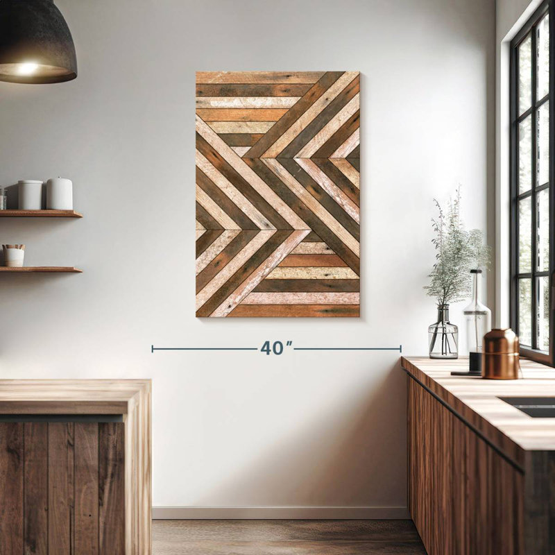 Avery Antique Wood, 39" H x 26" W