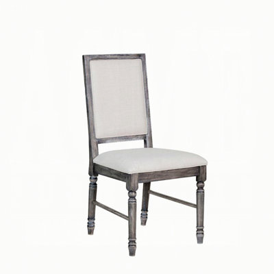 Chaise d'intérieur, ensemble de 2 chaises d'appoint, chaises en bois avec assise et dossier rembourrés