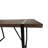 55 "rural industrial rectangular MDF dark wood dining table-1778535521