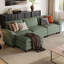 Canapé modulaire rembourré en forme de L de 123 po avec repose-pieds Colbey-1668598065