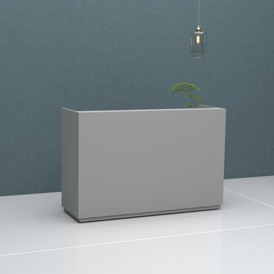 Contemporary Rectangular Manufactured Wood Reception Desk