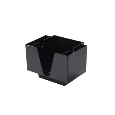 Porte-serviettes en plastique noir Bar Lux