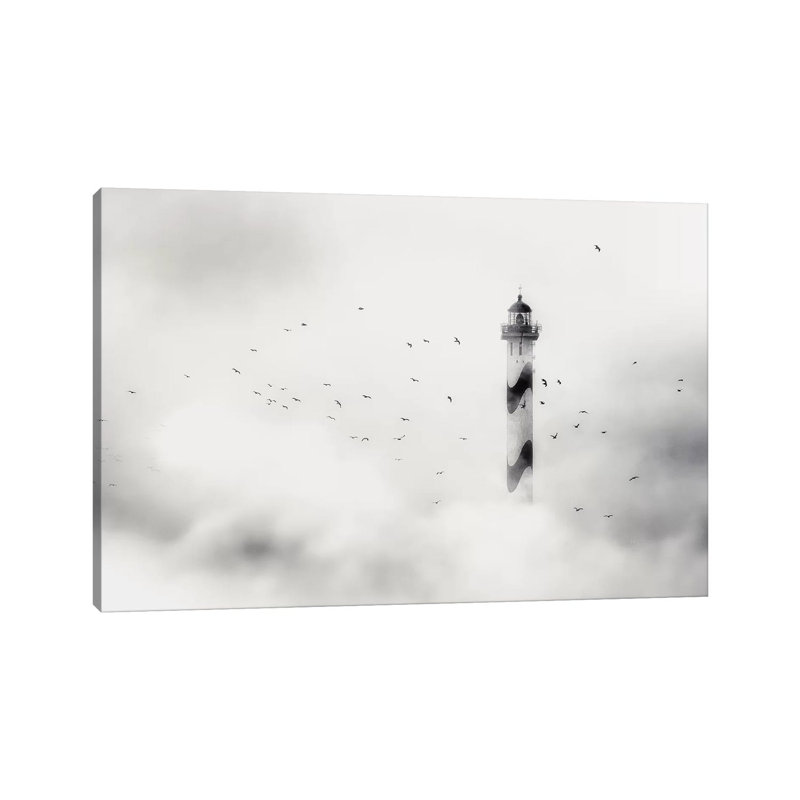 The Fog by Piet Flour - Print on Canvas, 45.72cm H x 66.04cm W x 1.91cm D, Wrapped Canvas