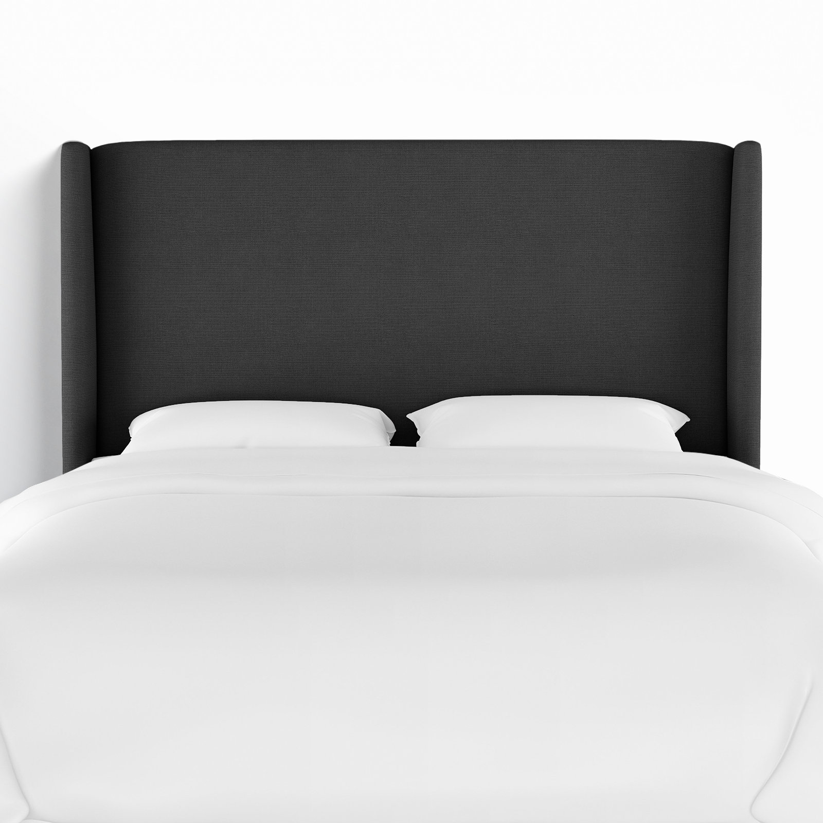 Tilly Upholstered Headboard, California King, Classic Black Linen