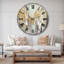 Horloge murale Swigart Silver and Yellow Birch Forest II-36851181