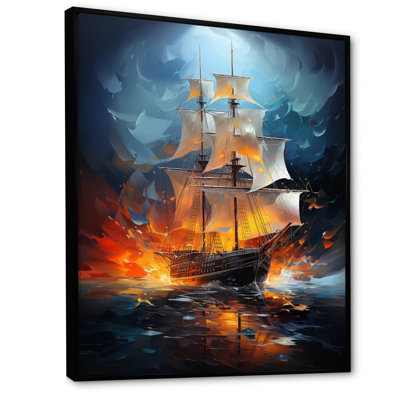 Venatici voilier abstrait symphonie maritime II