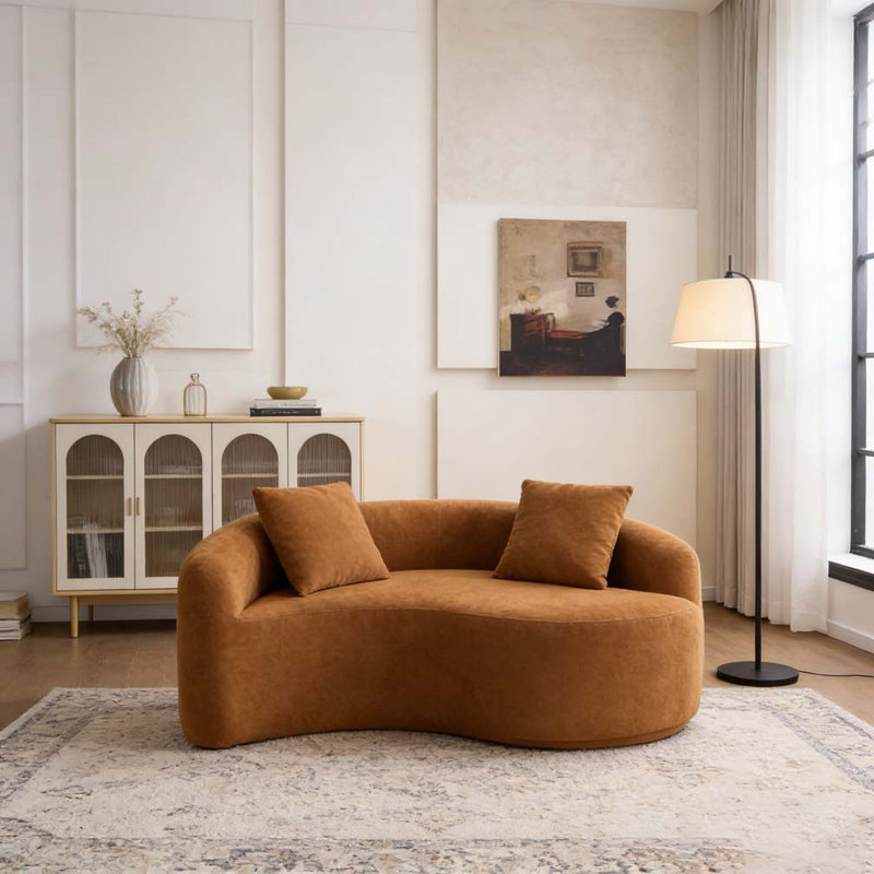 Canapé modulaire en chenille Boneless, Blanc