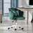 Koret Scalloped Velvet Office Chair-551745424