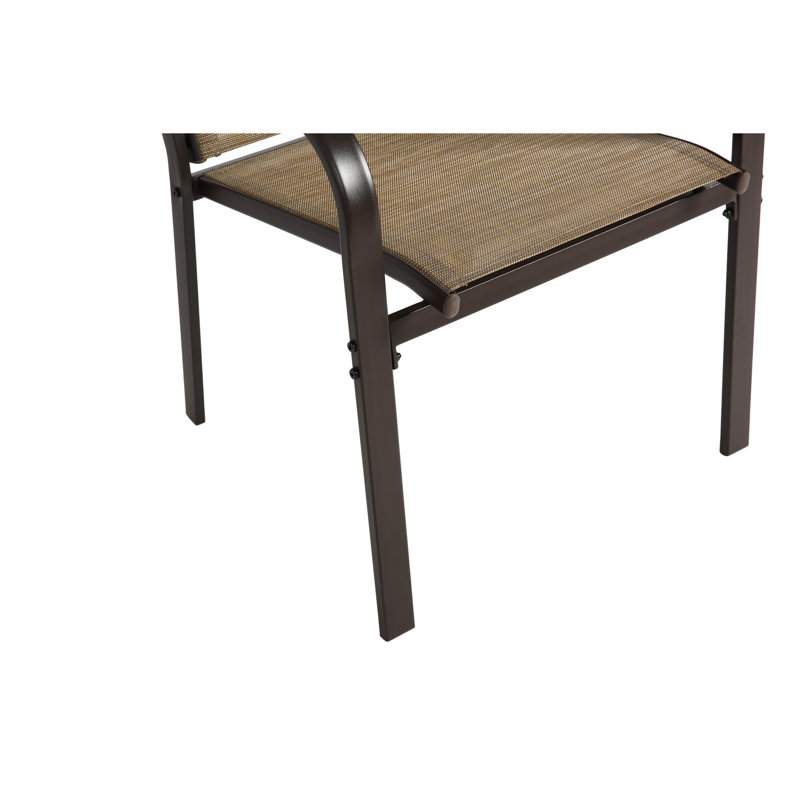 Ensemble de 7 chaises et table de patio 7 chaises rectangulaires empilables pour la réception