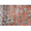 Tapis rétro Oushak orange pour tapis de porte ou pièce décorative bohémienne parfaite pour ajouter une touche de couleur