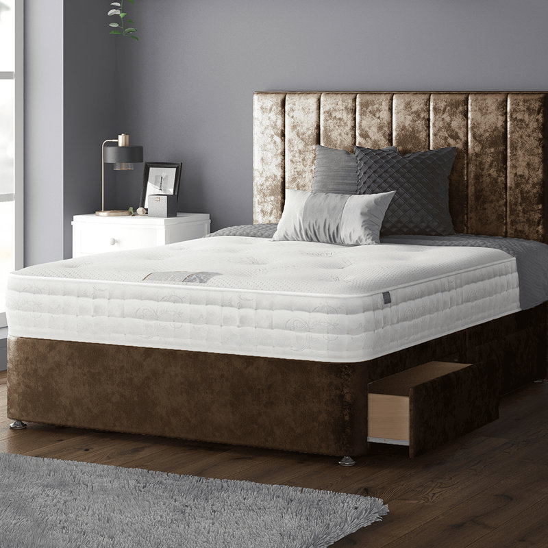 Hedley Upholstered Headboard, Truffle, Small Double (4')