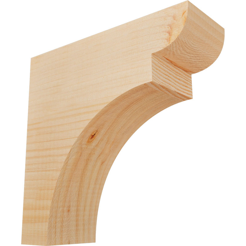 Yorktown Corbel, H 10 po x l 3,5 po x P 10 po, Sapin de Douglas, Lisse