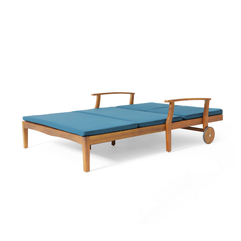 Chaise longue double avec côtés entièrement réglables