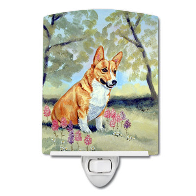 Corgi Ceramic Night Light