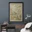 Œuvre encadrée de qualité supérieure - imprimé floral rétro pour décoration de salon - 26 po x 36 po-116559978