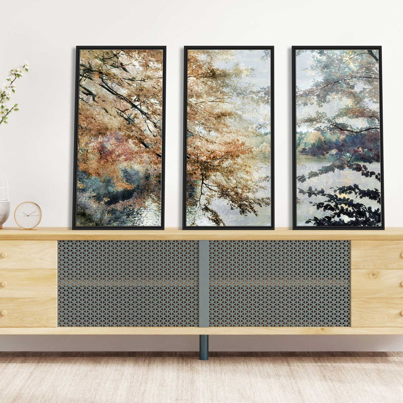 706-7766 " Spring Talking " by Irene Weisz 3 - Pieces, 33.5" H x 52.5" W x 2" D