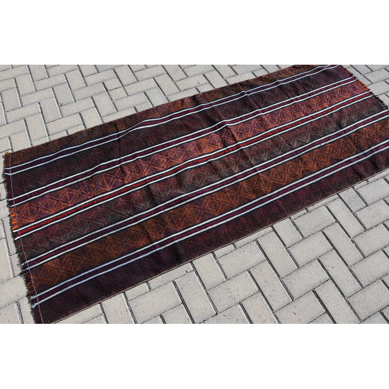 Vintage Rugs, Turkish Rug, Kilim, Kitchen Rug, Accent Rugs, Brown Neutral Rugs, Handwoven Rug