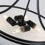 Luminaire suspendu en verre à 4 lumières à intensité variable de 4 po en nickel pour îlot de cuisine-118101246-118101249